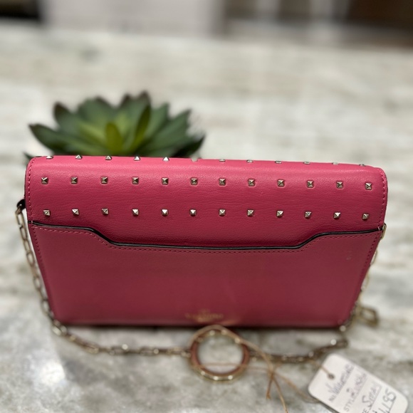 Valentino Garavani Excellent Condition Pink Rock Stud Pink Flap Bag - Picture 6 of 14